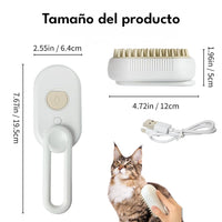 Thumbnail for Cepillo de Vapor 3 en 1: Efecto Spa Anti-Pelos 🐾✨